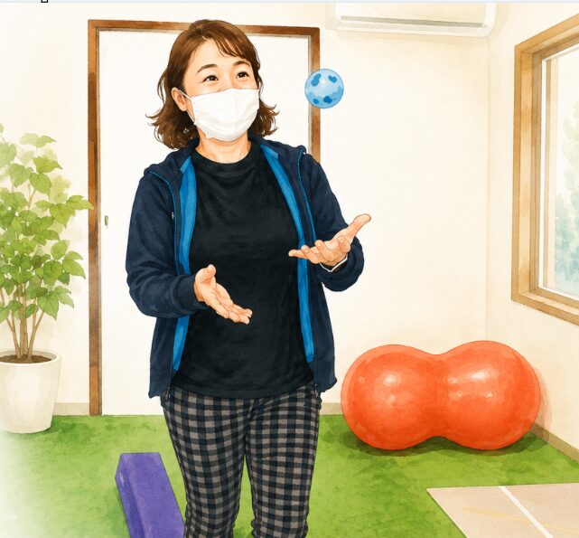 大人のビジョントレーニング体験レッスンの様子